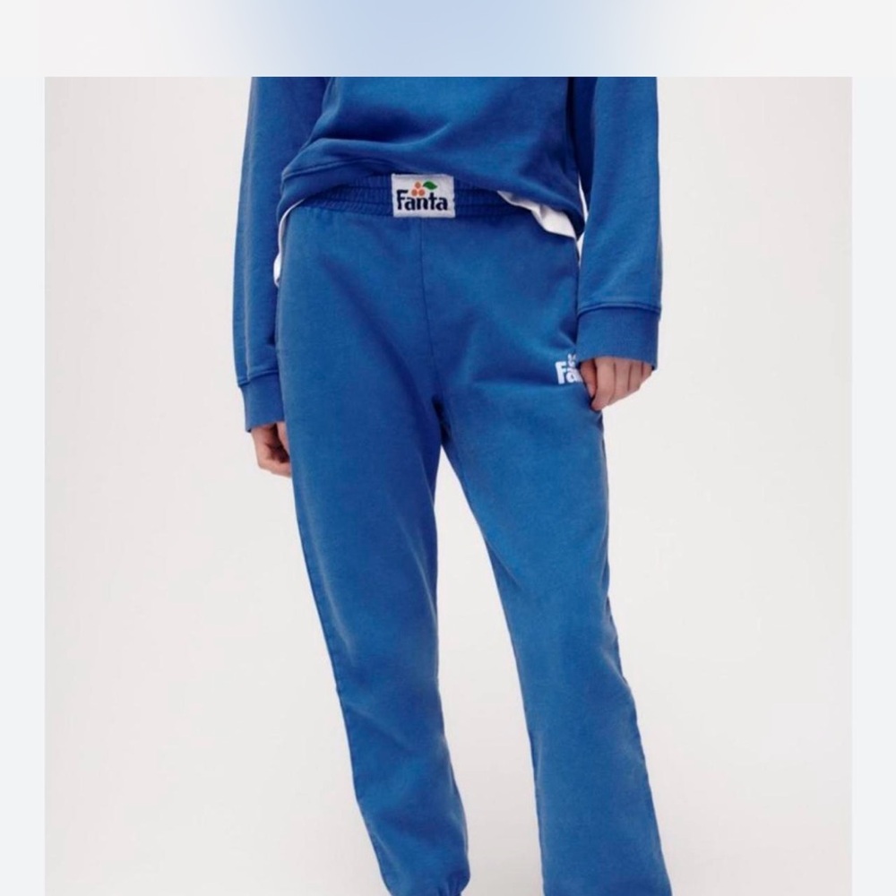 Zara Vibrant Blue Fanta Joggers